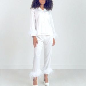 Bon Viviann Cloud feather bride pj’s